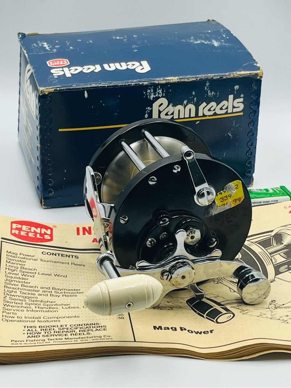 Penn Reels Mag Power Fishing Reel in Black and Chrome